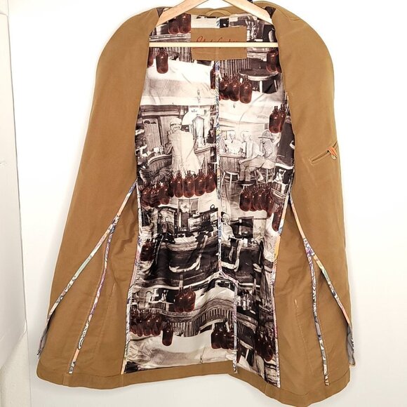 Robert Graham Russell Suede Woven Blazer Jacket - Picture 8 of 11